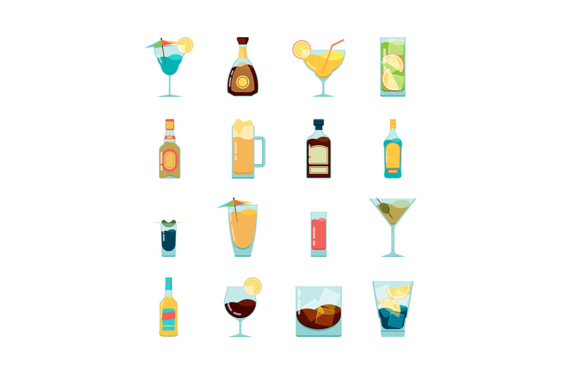 cocktail-alcoholic-icon-martini-vodka-and-different-alcoholic-summer