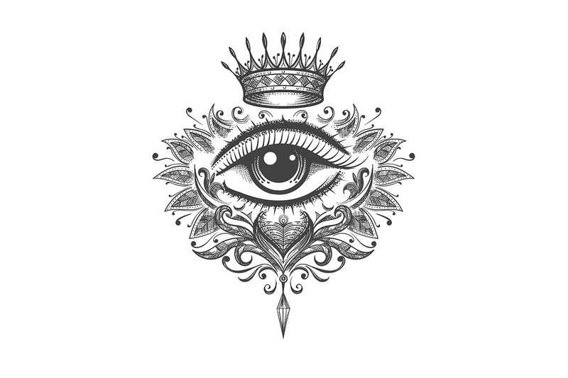 all-seeing-eye-with-crown-tattoo