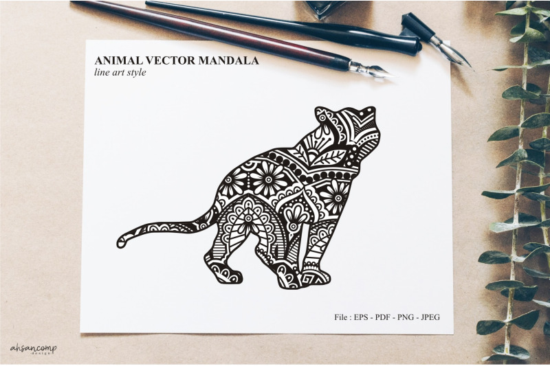 animal-vector-mandala-line-art-style