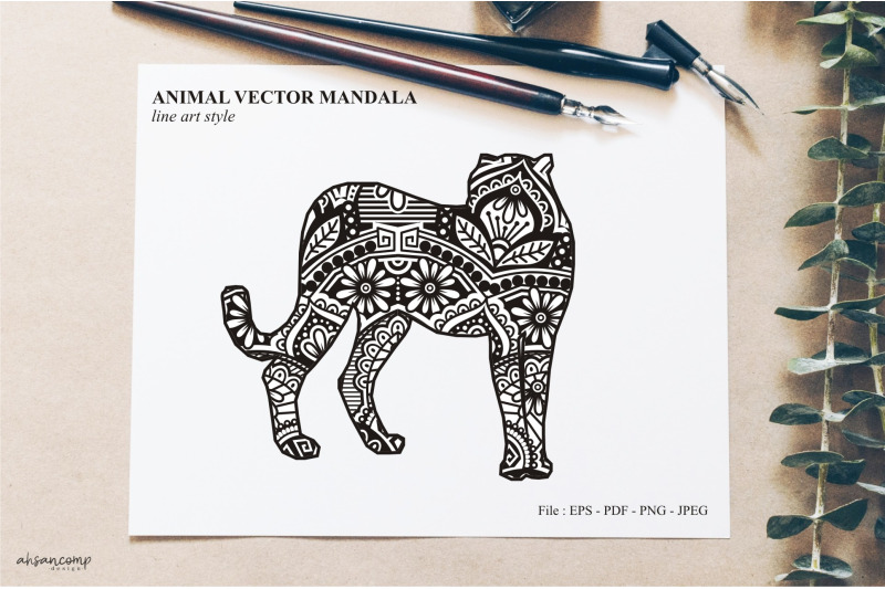 animal-vector-mandala-line-art-style