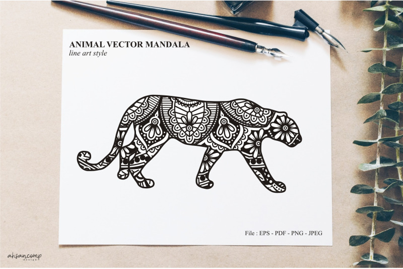 animal-vector-mandala-line-art-style