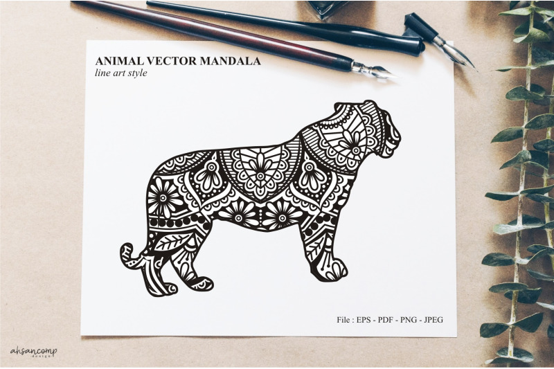 animal-vector-mandala-line-art-style