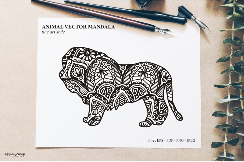 animal-vector-mandala-line-art-style