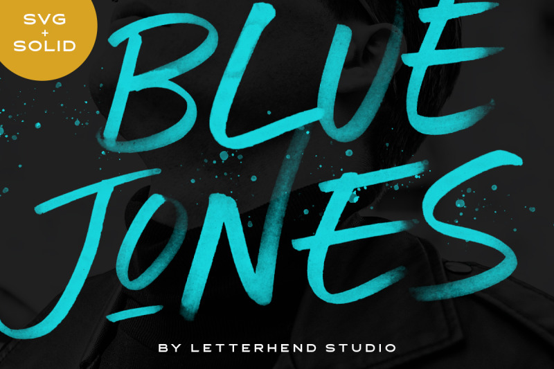 blue-jones-svg-font