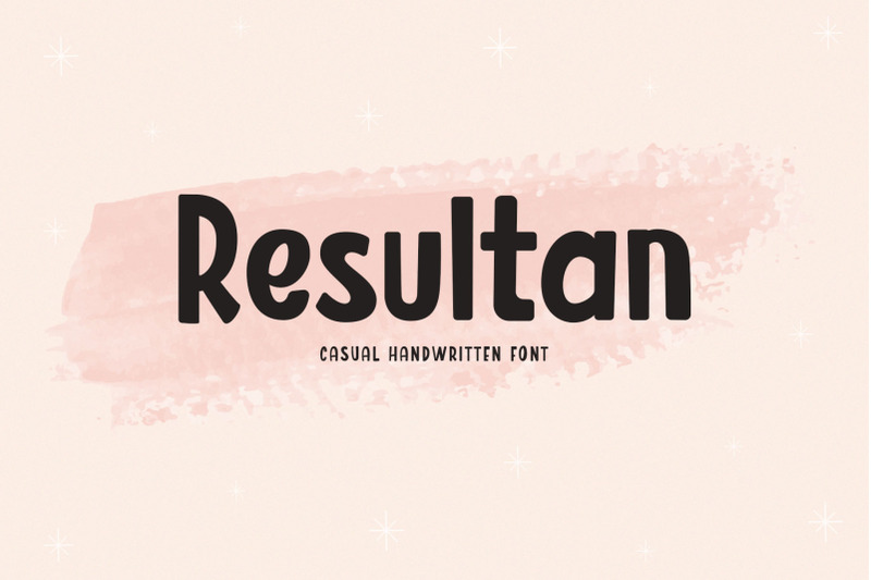 resultan-handwritten-font