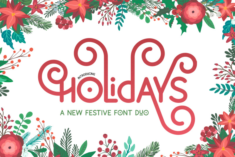 holidays-font-duo-christmas-fonts-festive-fonts-holidays-fonts