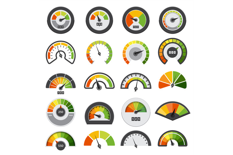 speedometers-collection-symbols-of-speed-score-measuring-tachometer-l