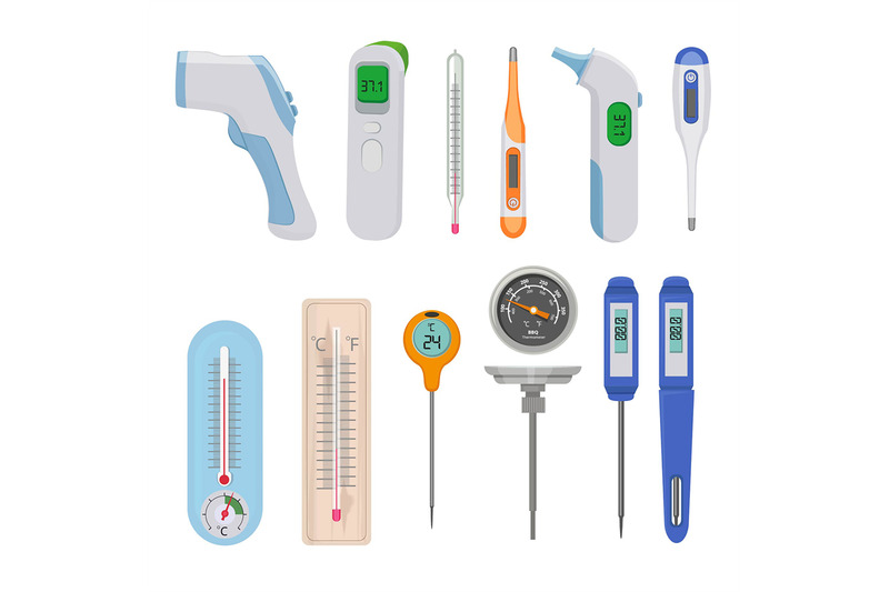 thermometers-difference-hot-and-cold-temperature-measure-counters-ind