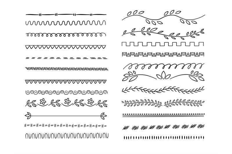 hand-drawn-lines-web-dividers-hatching-pencil-scribble-vector-underli