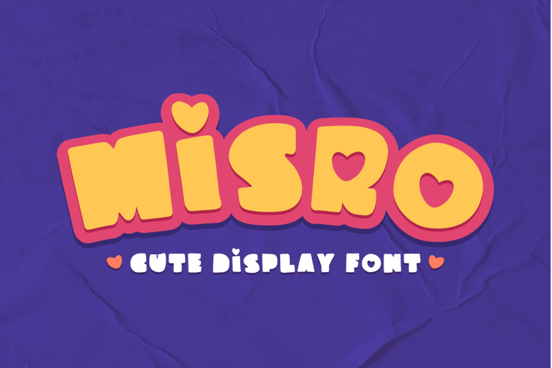 misro-cute-display-font