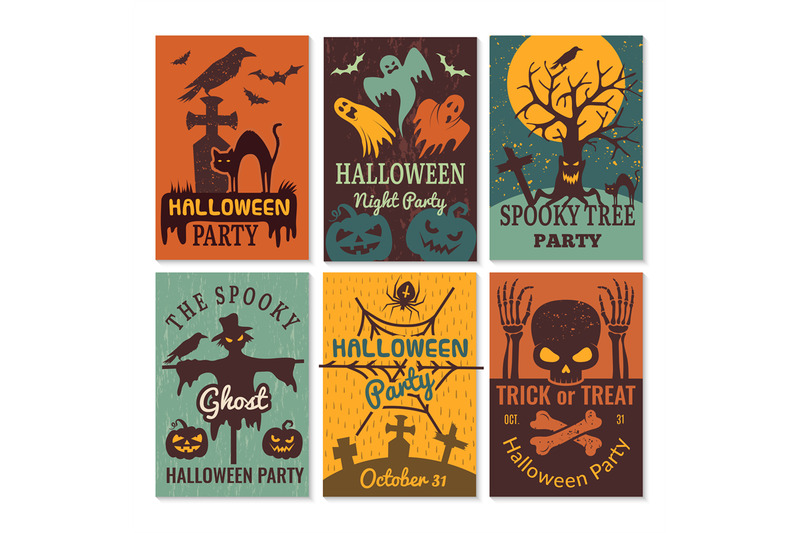 halloween-cards-greeting-cards-invitation-to-horror-scary-evil-hallow