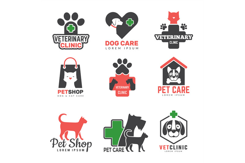 pets-shop-logo-veterinary-clinic-for-domestic-animals-dogs-cats-prote