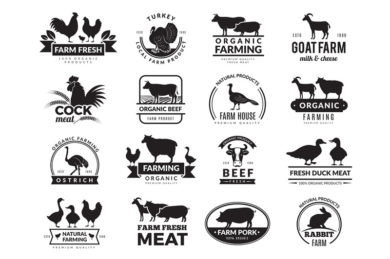 farm-animals-business-logo-with-domestic-animals-cow-chicken-goat-hea