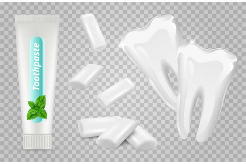 dental-set-vector-toothpaste-chewing-gums-white-teeth