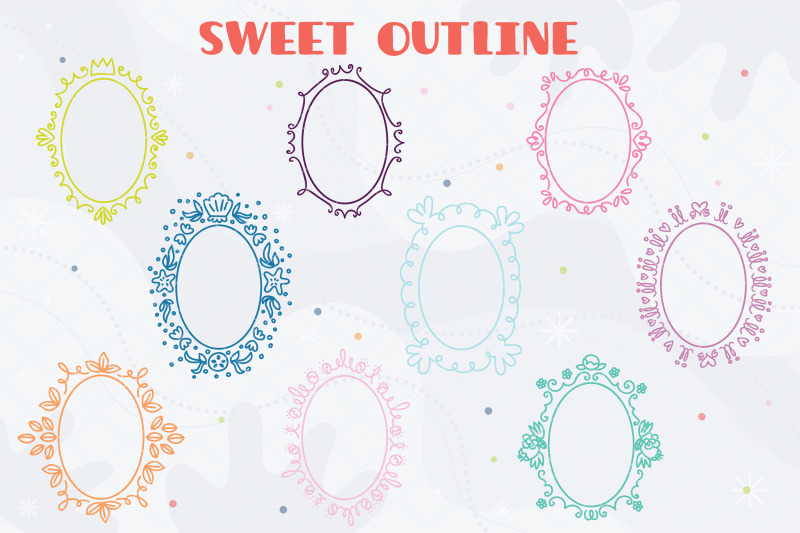 colored-oval-doodle-frames-hand-drawn-round-border-wreath