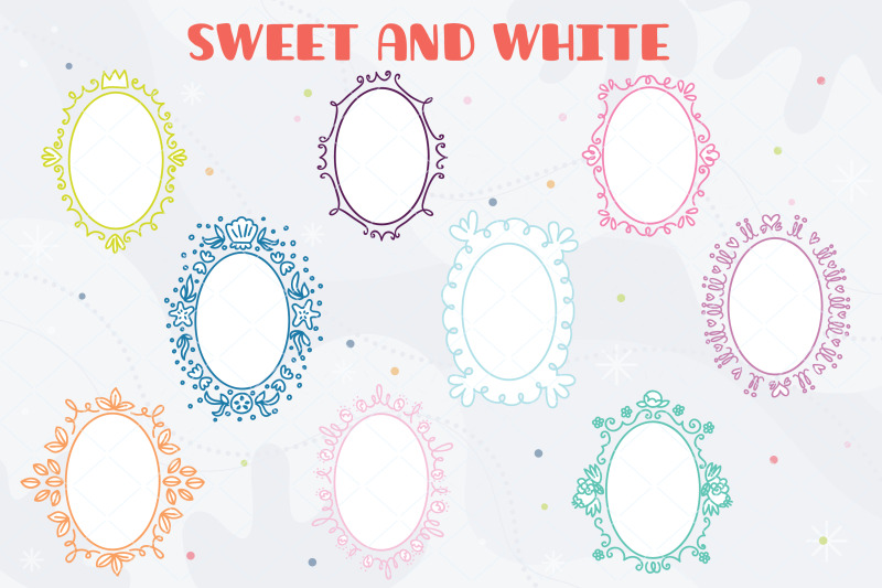colored-oval-doodle-frames-hand-drawn-round-border-wreath
