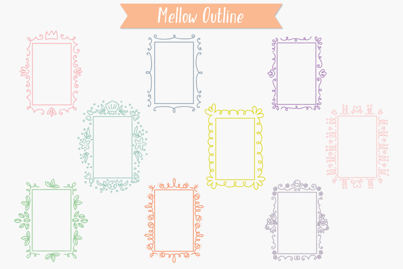 colored-rectangle-doodle-frames-hand-drawn-oblong-border-wreath