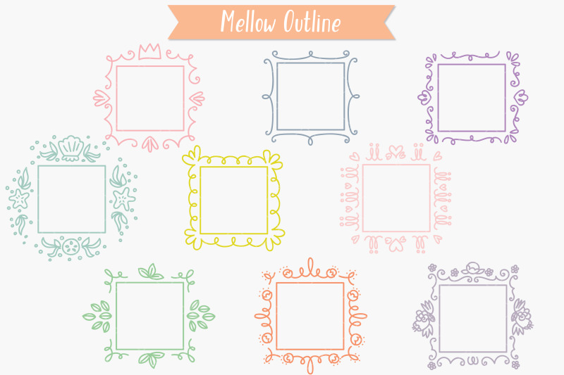 colored-square-doodle-frames-hand-drawn-monogram-border