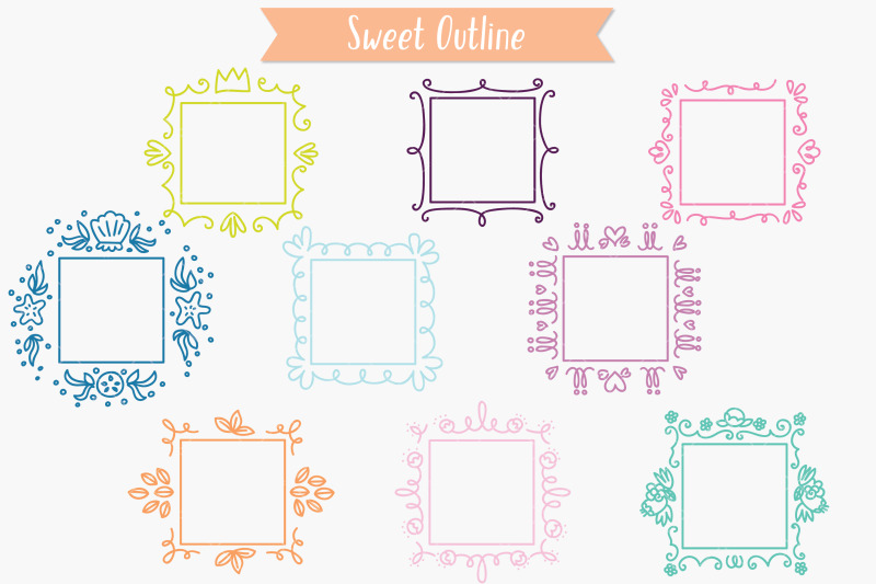 colored-square-doodle-frames-hand-drawn-monogram-border