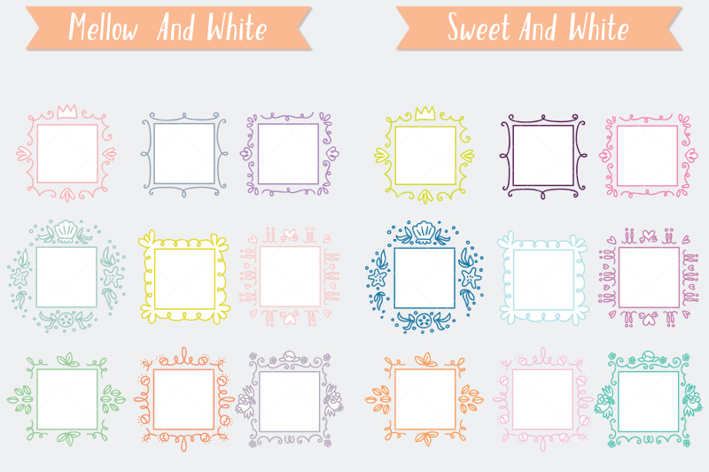 colored-square-doodle-frames-hand-drawn-monogram-border