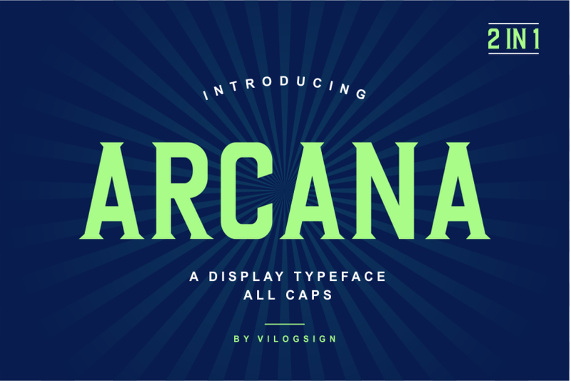 arcana-a-modern-display-typeface