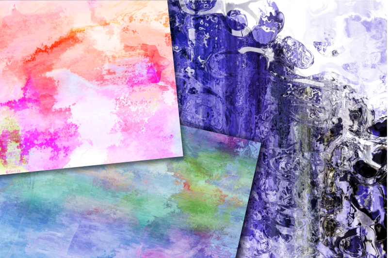 grunge-ink-textured-watercolor-papers