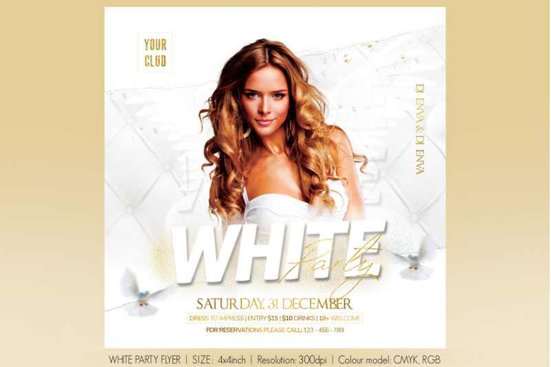 white-party-flyer