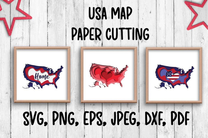 usa-map-paper-cutting