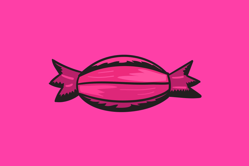 halloween-icon-with-pink-sweet-candy