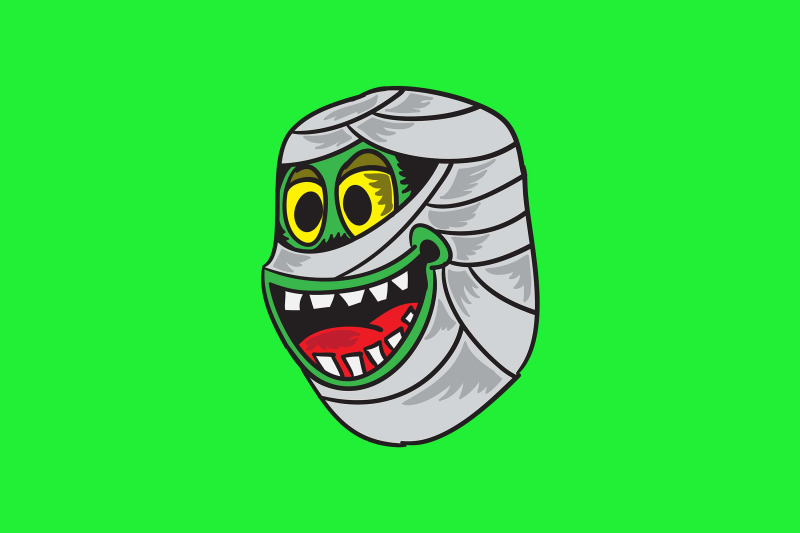 halloween-icon-with-green-mummy