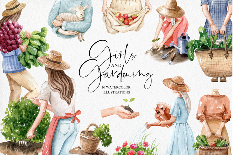 girls-and-gardening