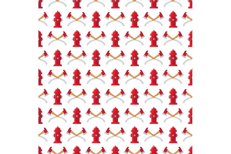 fire-safety-seamless-pattern-vector-fire-hydrant-and-axes-background