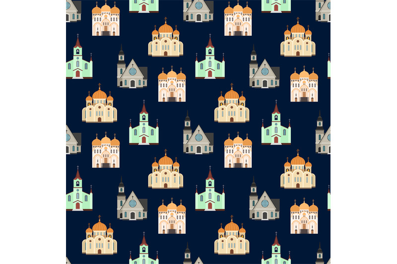 christian-churches-seamless-pattern-church-buildings-background