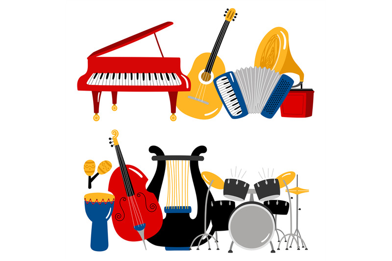 cartoon-music-instruments