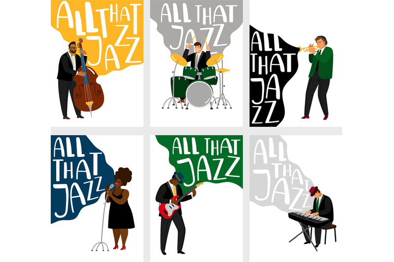 jazz-banners-set