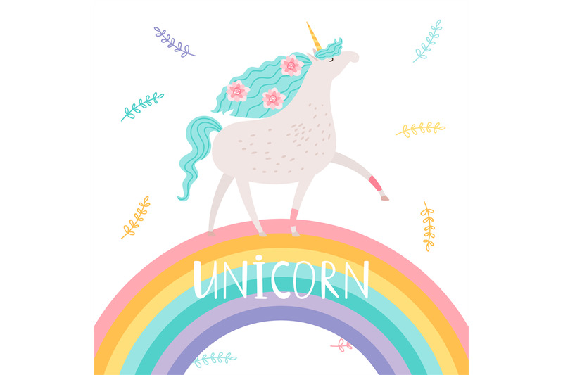 unicorn-with-flowers-and-rainbow