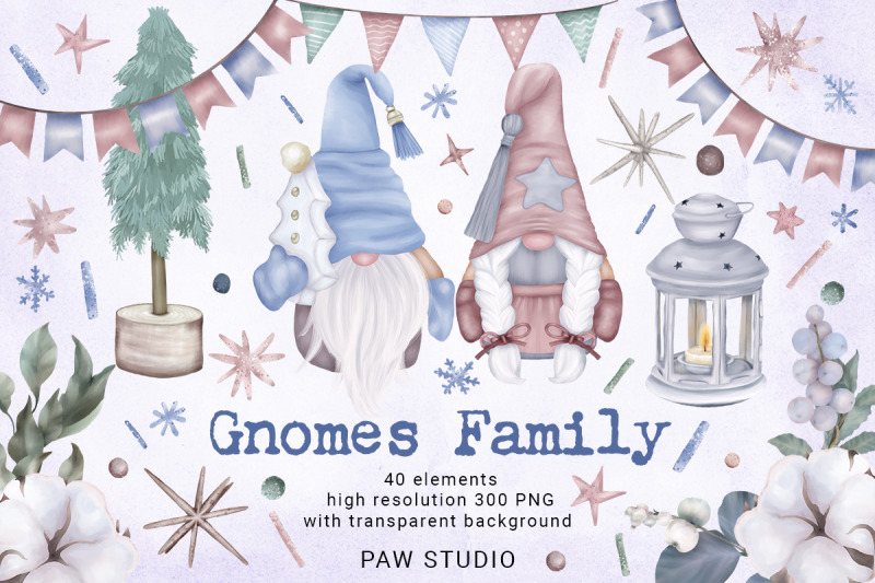 christmas-gnomes-family-tree-star-lantern-winter-clipart