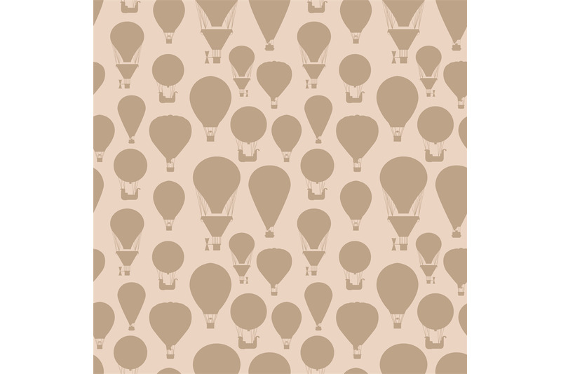 hot-air-balloons-silhouettes-vintage-seamless-pattern