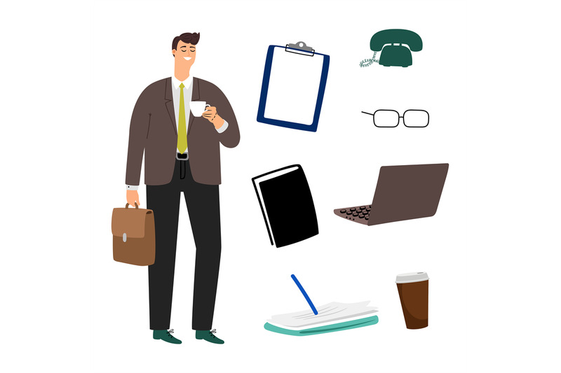 businessman-and-business-accessorises-vector-of-set