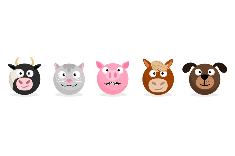 farm-animals-and-pets-faces-emoticons-vector-cartoon-emojis