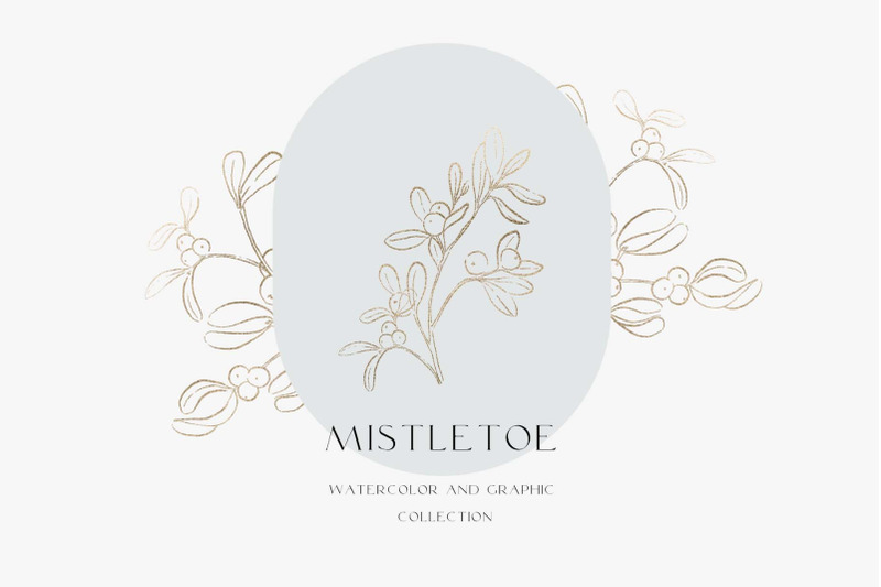 mistletoe-watercolor-and-graphic-collection