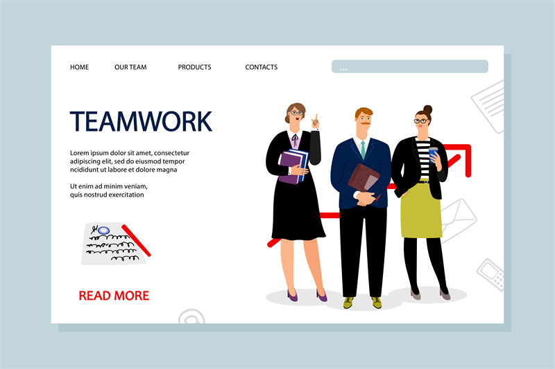 teamwork-landing-page