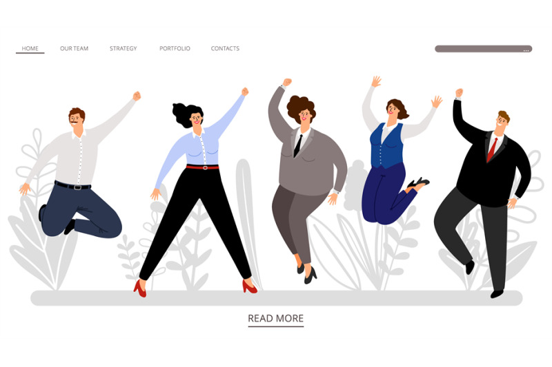 happy-jumping-business-people