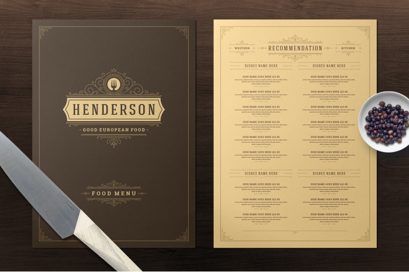 restaurant-menu-template-and-logo
