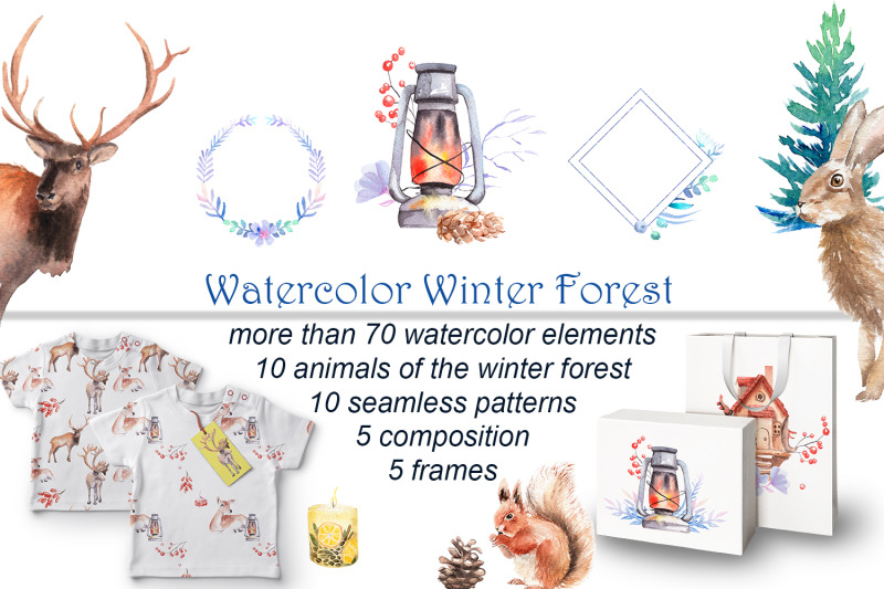 watercolor-winter-forest
