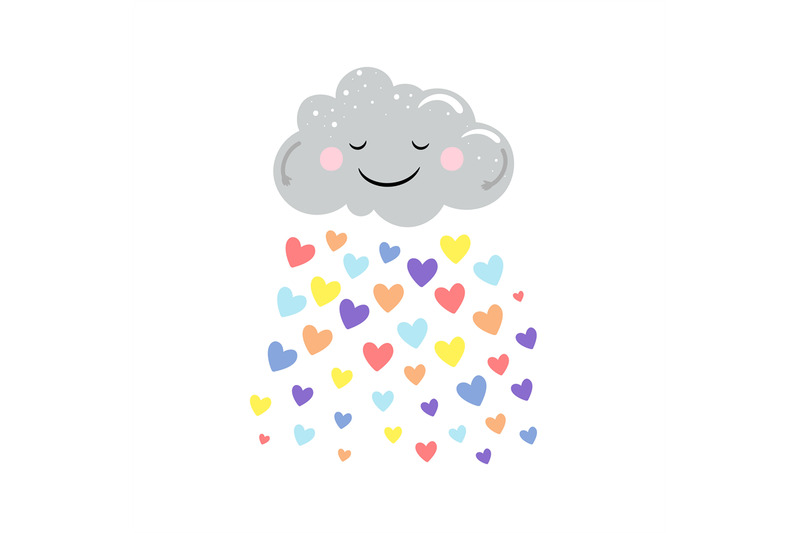 vector-cute-cloud-and-rain-of-colored-hearts-isolated-on-white-backgro