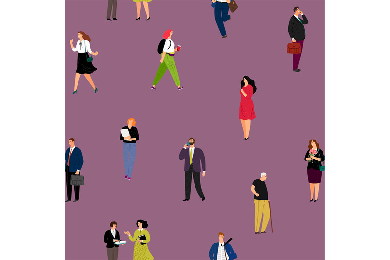 people-seamless-pattern