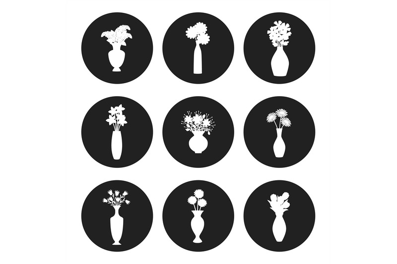 flowers-bouquet-silhouettes