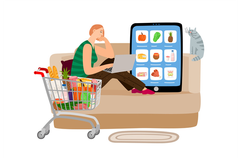 online-supermarket-concept