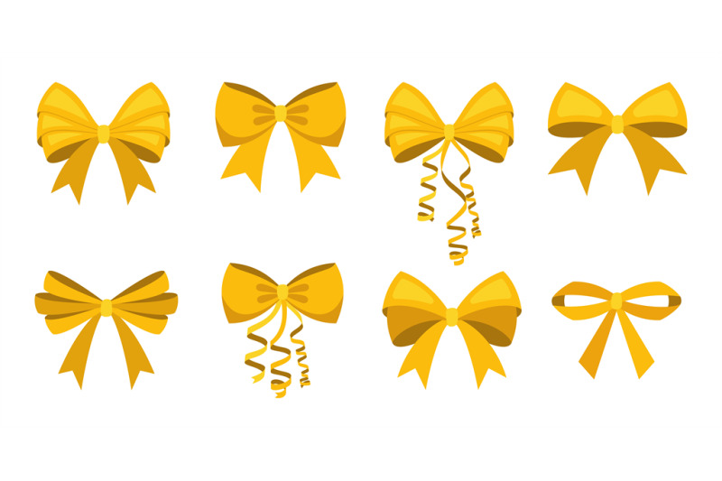 gold-bow-set